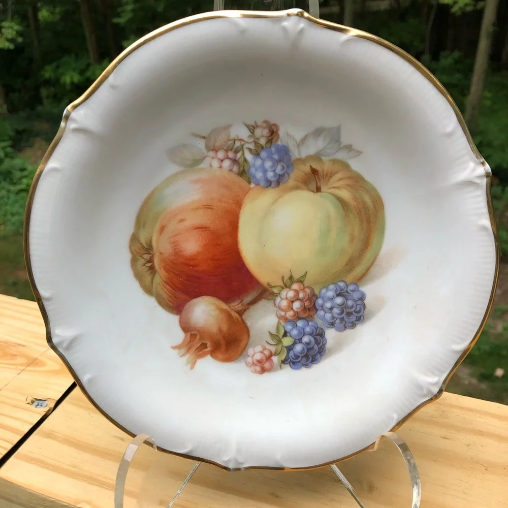 Set of Three (3) Vtg Schumann Germany Fruit Platter & Plates